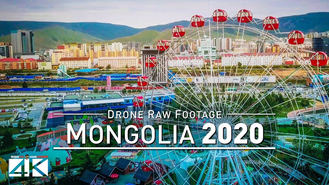 【4K】Drone RAW Footage | This is MONGOLIA 2020 | Capital City Ulanbataar | UltraHD Stock Video