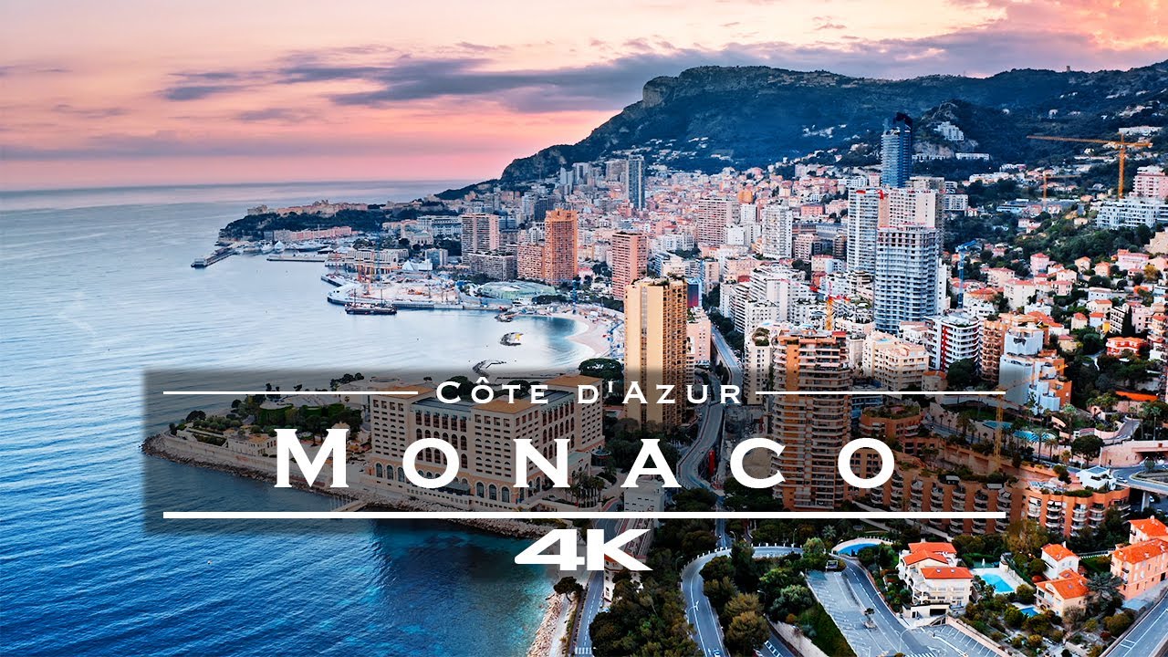 Monaco, Côte d'Azur ???????? - by drone [4K]