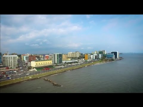 Beautiful aerial view of Libreville, Gabon 2021