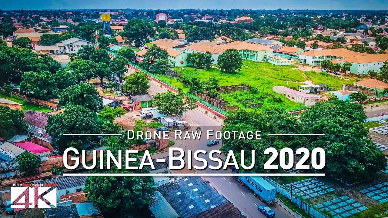 【4K】Drone RAW Footage | This is GUINEA-BISSAU 2020 | Capital City Bissau | UltraHD Stock Video
