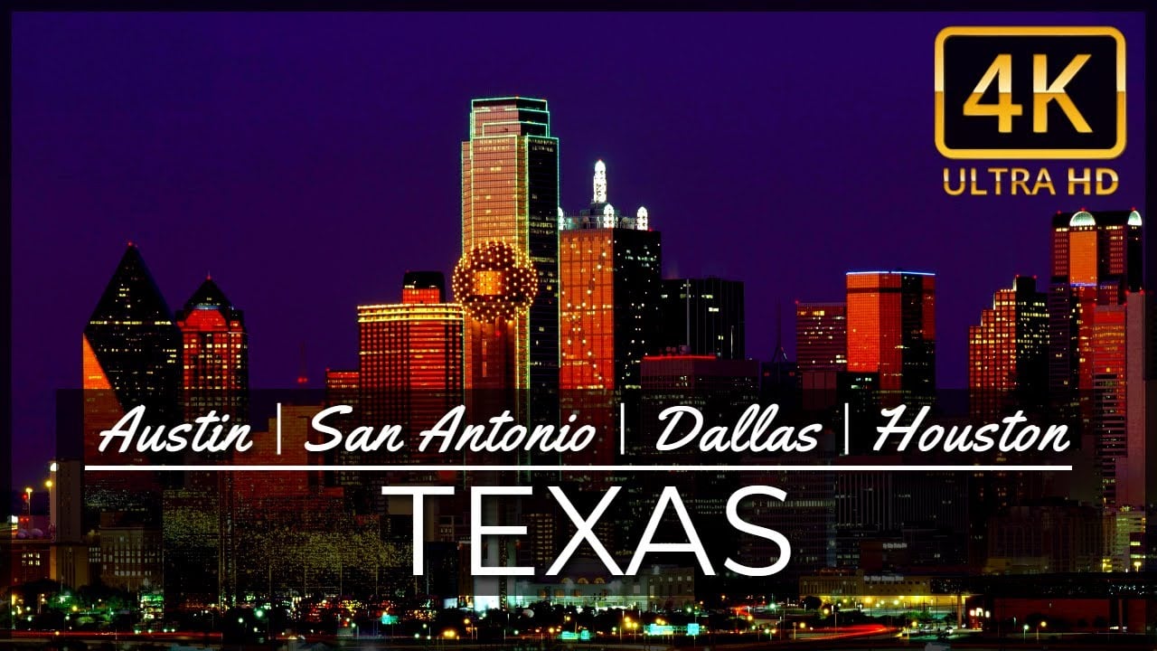 TEXAS 4K - Austin, San Antonio, Dallas, Houston - Aerial Drone Travel Tour