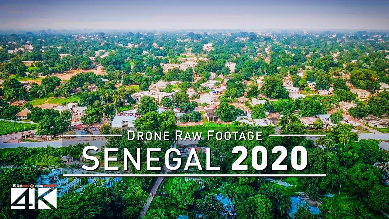 【4K】Drone RAW Footage | This is SENEGAL 2020 | Ziguinchor | UltraHD Stock Video