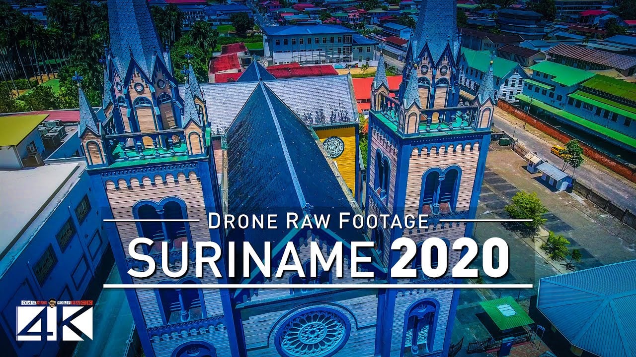 【4K】???????? Drone RAW Footage ???? This is SURINAME 2020 ???? Capital City Paramaribo ???? UltraHD Stock UHD Video