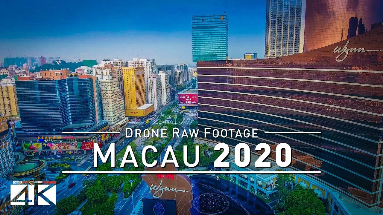 【4K】???????? Drone RAW Footage ???? This is MACAU 2020 ???? Macao Gambling Capital of World ????UltraHD Stock Video