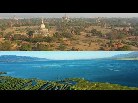 Myanmar from the sky, Best of 2020. Myanmar drone video. La Birmanie vue du ciel 2020