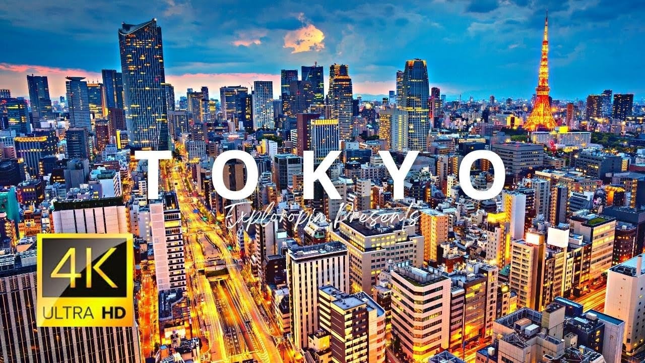 Tokyo, Japan ???????? in 4K ULTRA HD 60 FPS - 1st Largest City in The World Drone View
