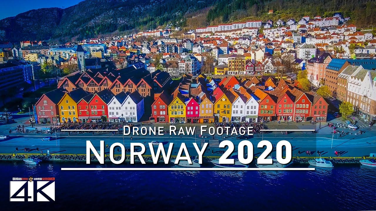 【4K】Drone RAW Footage | This is NORWAY 2020 | Bergen | Oslo | Lofoten and More | UltraHD Stock Video