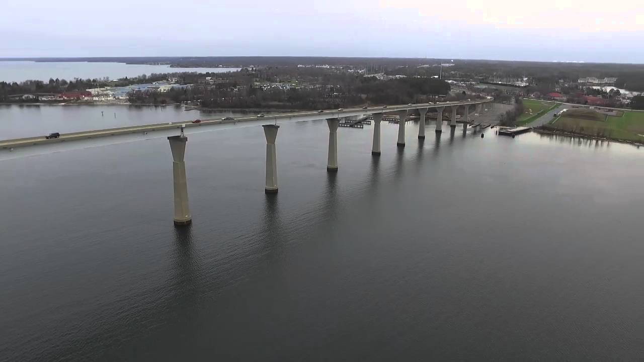Drone over Solomons Island, MD