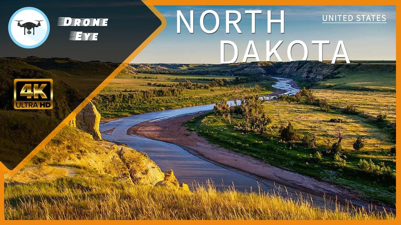 ???? North Dakota | USA ???????? | Through A Drone's Eye | 4K Drone Footage | Mind Relaxing ????‍????