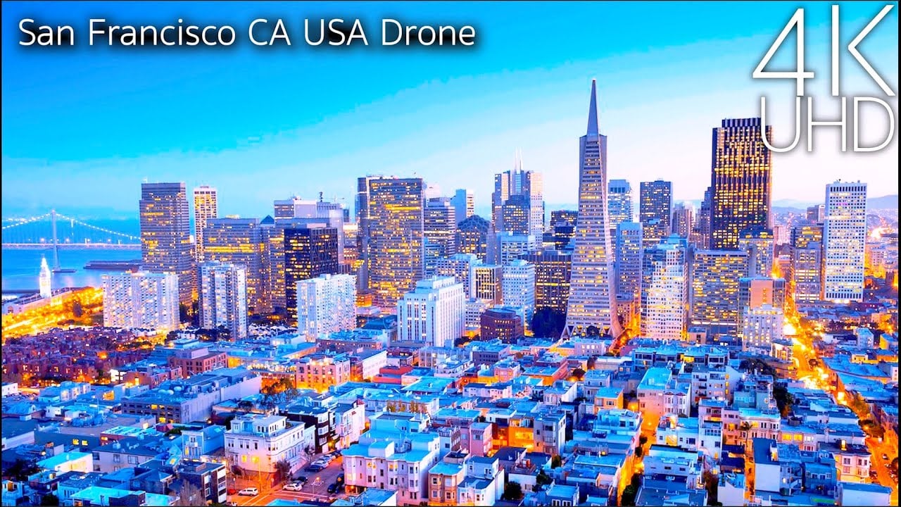 San Francisco, CA, USA in 4K UHD Drone
