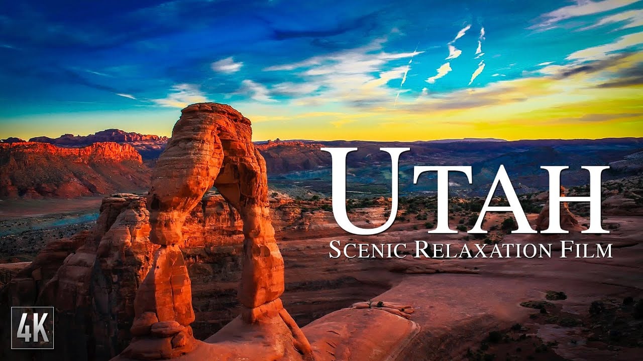 Utah 4K Scenic Relaxation Film | Arches National Park | Zion National Park | #BryceCanyon #Utah4K