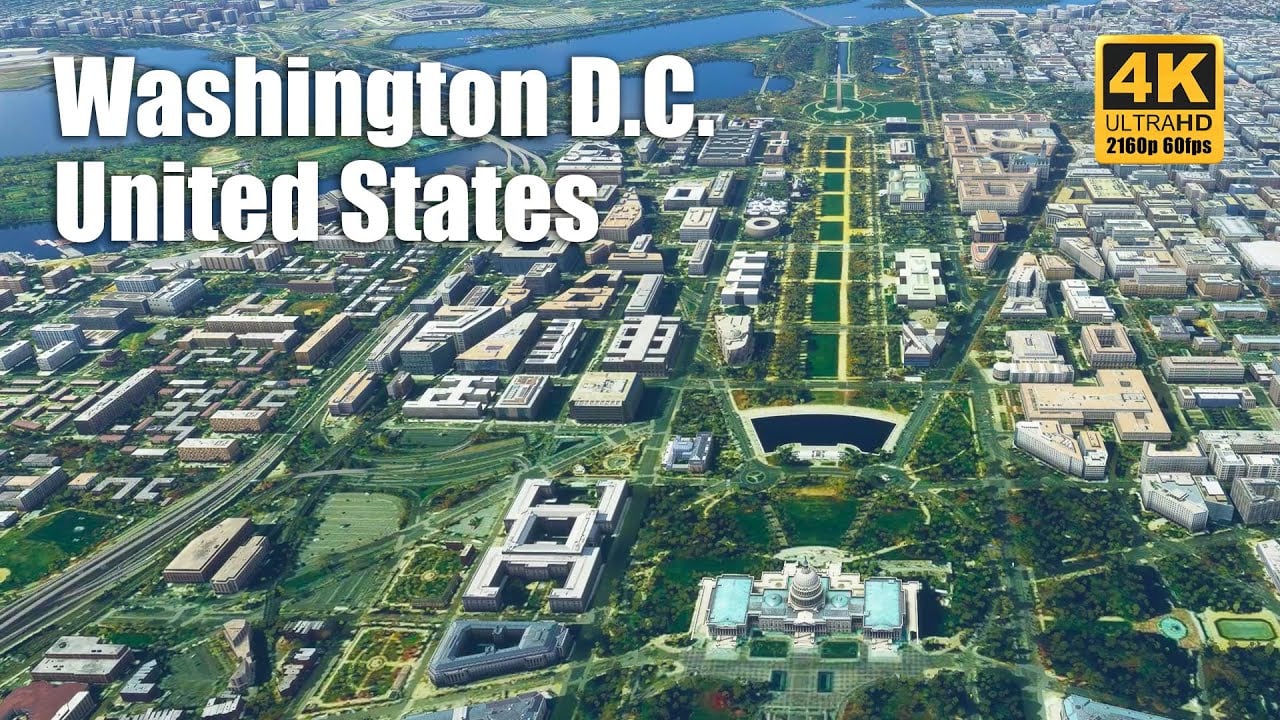 Drzewiecki Design - Washington DC, United States - 4K 60fps | Drone Music Video | MSFS