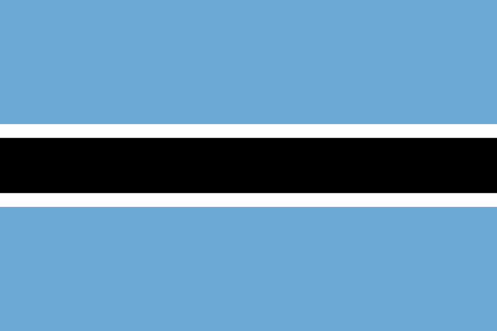 Botswana Flag - Drone Laws in Botswana