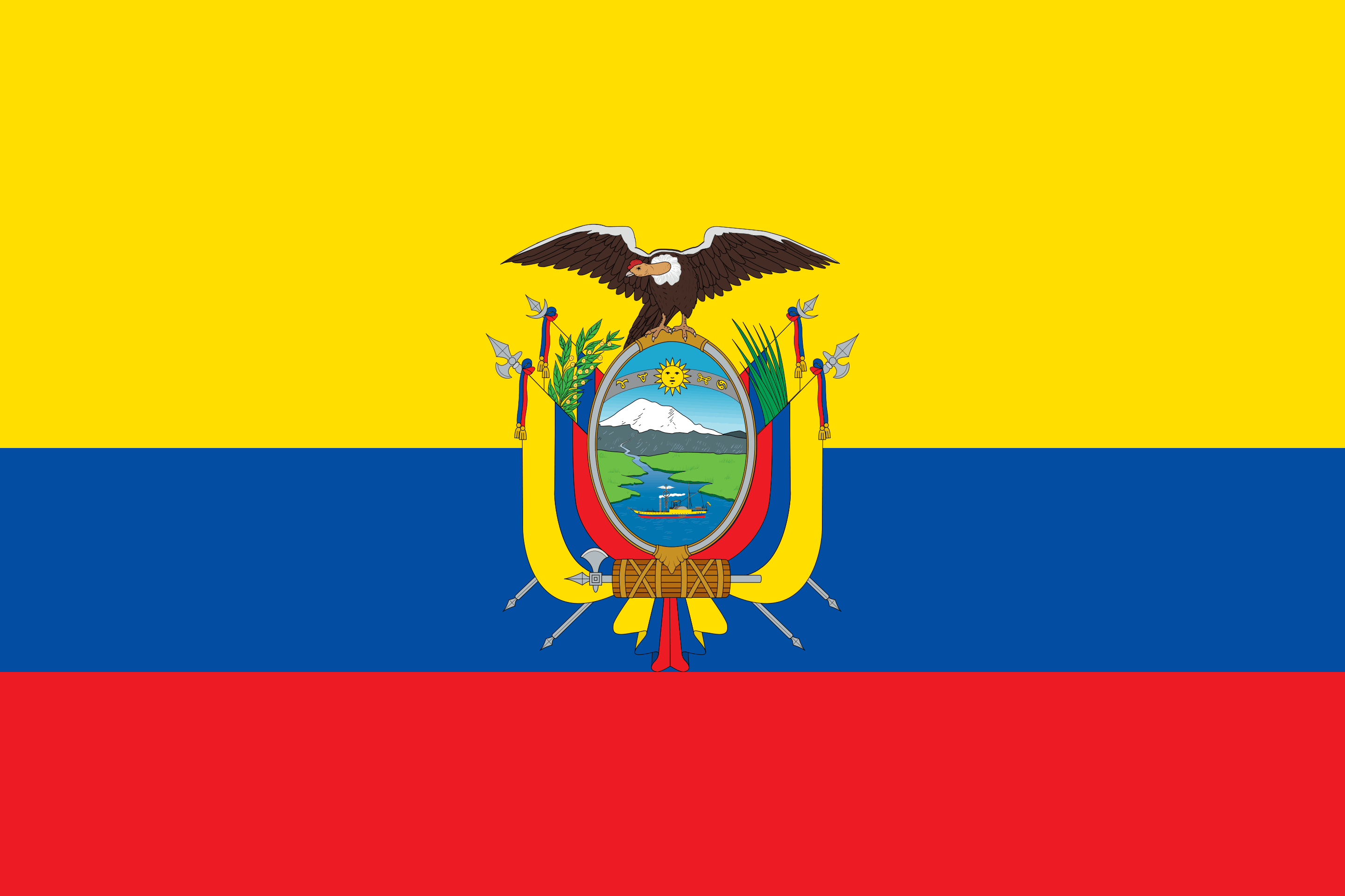 Ecuador Flag - Ecuador Drone Laws