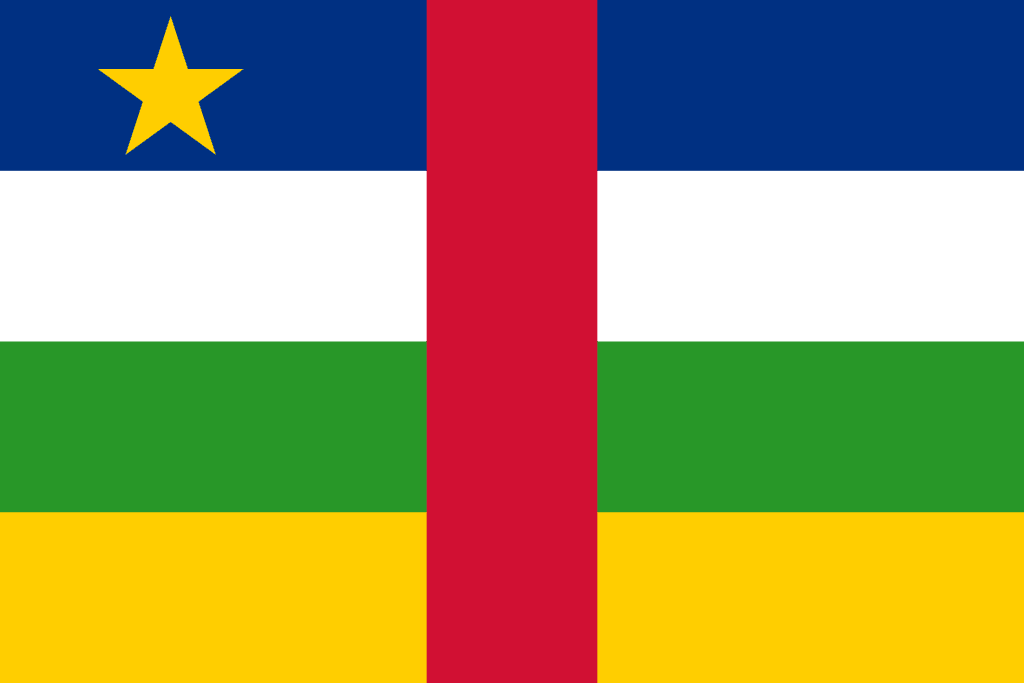 Central African Republic Flag - Central African Republic Drone Laws