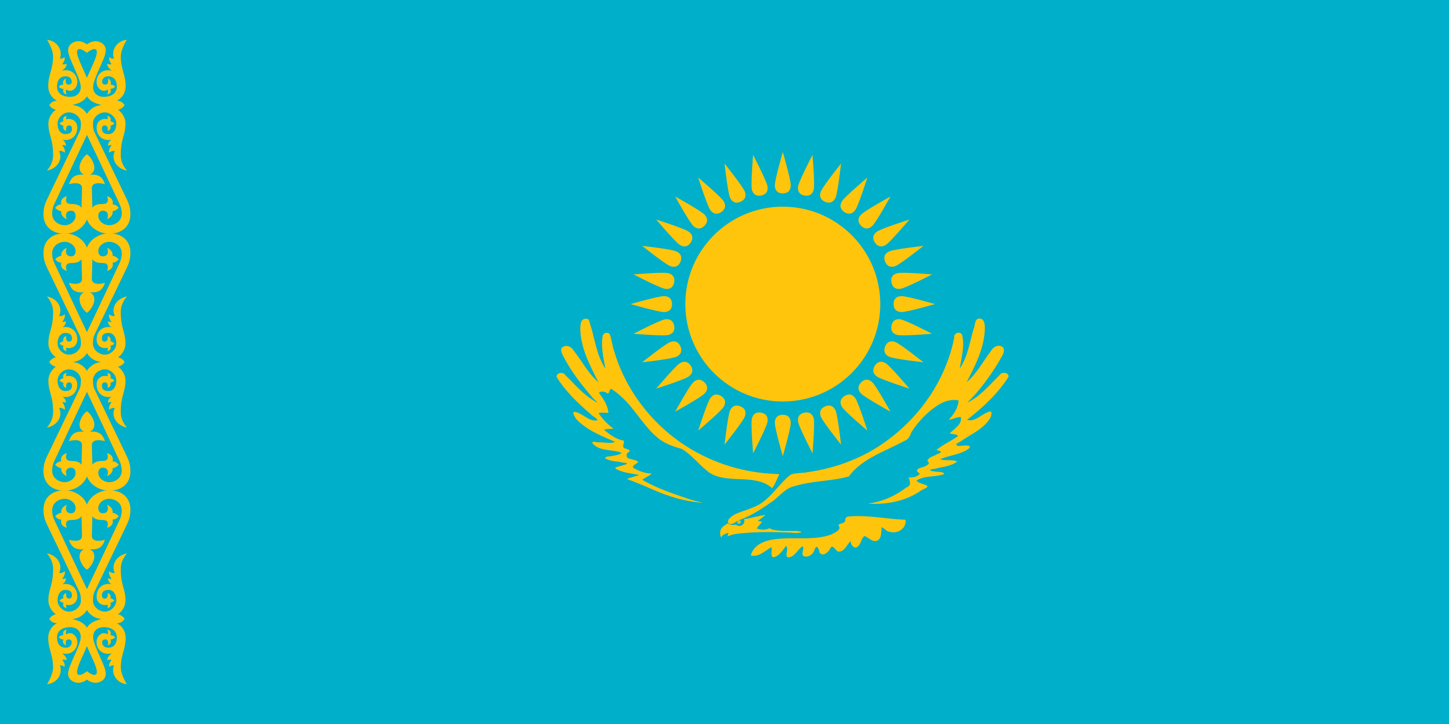 Kazakhstan Flag - Kazakhstan Drone Laws
