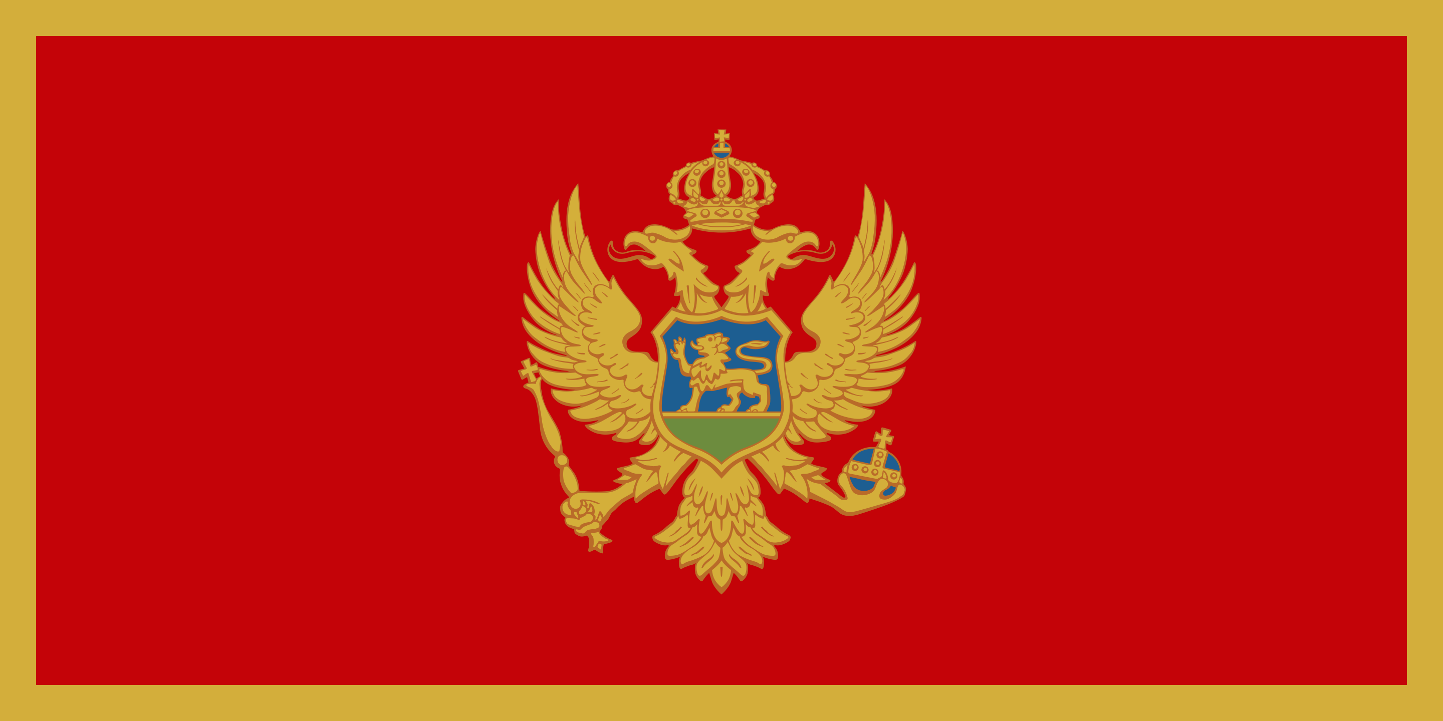 Montenegro Flag - Montenegro Drone Laws