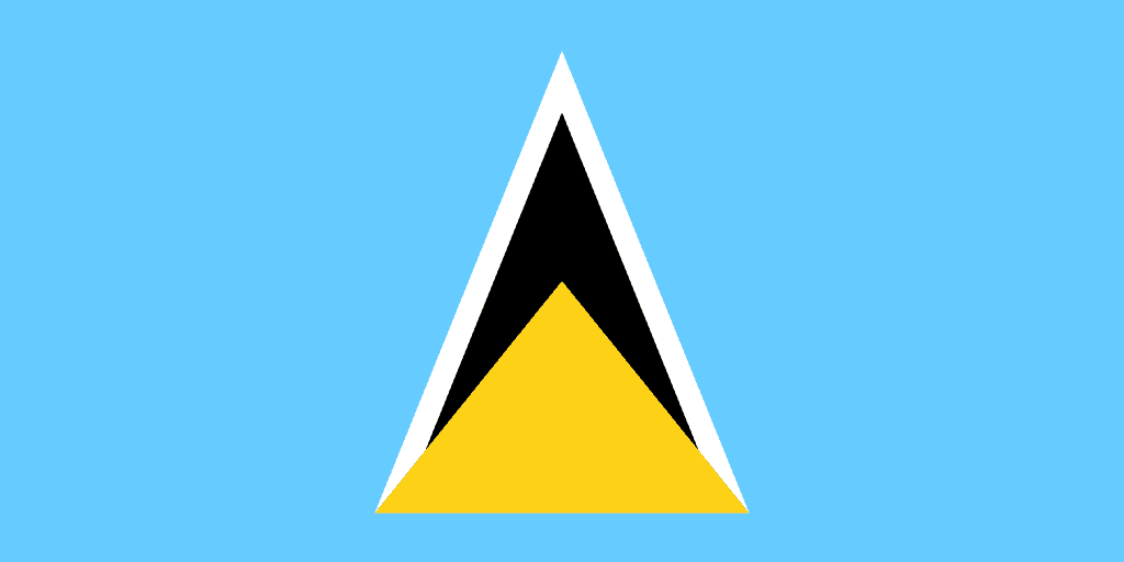 Saint Lucia Flag - Saint Lucia Drone Laws