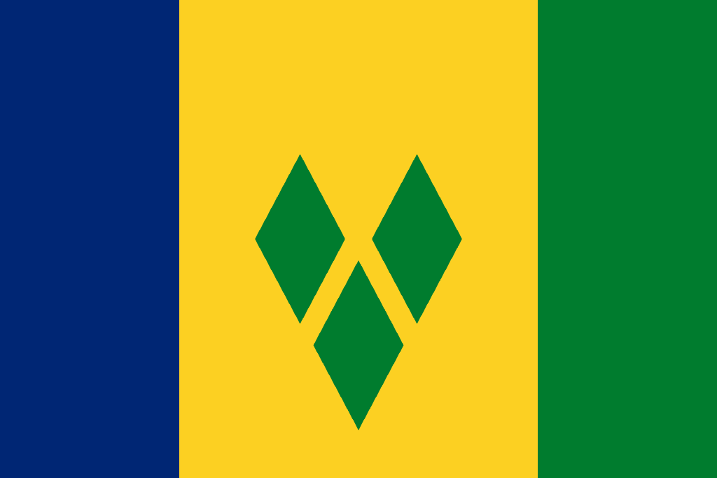 Saint Vincent and the Grenadines Flag - St. Vincent and the Grenadines Drone Laws