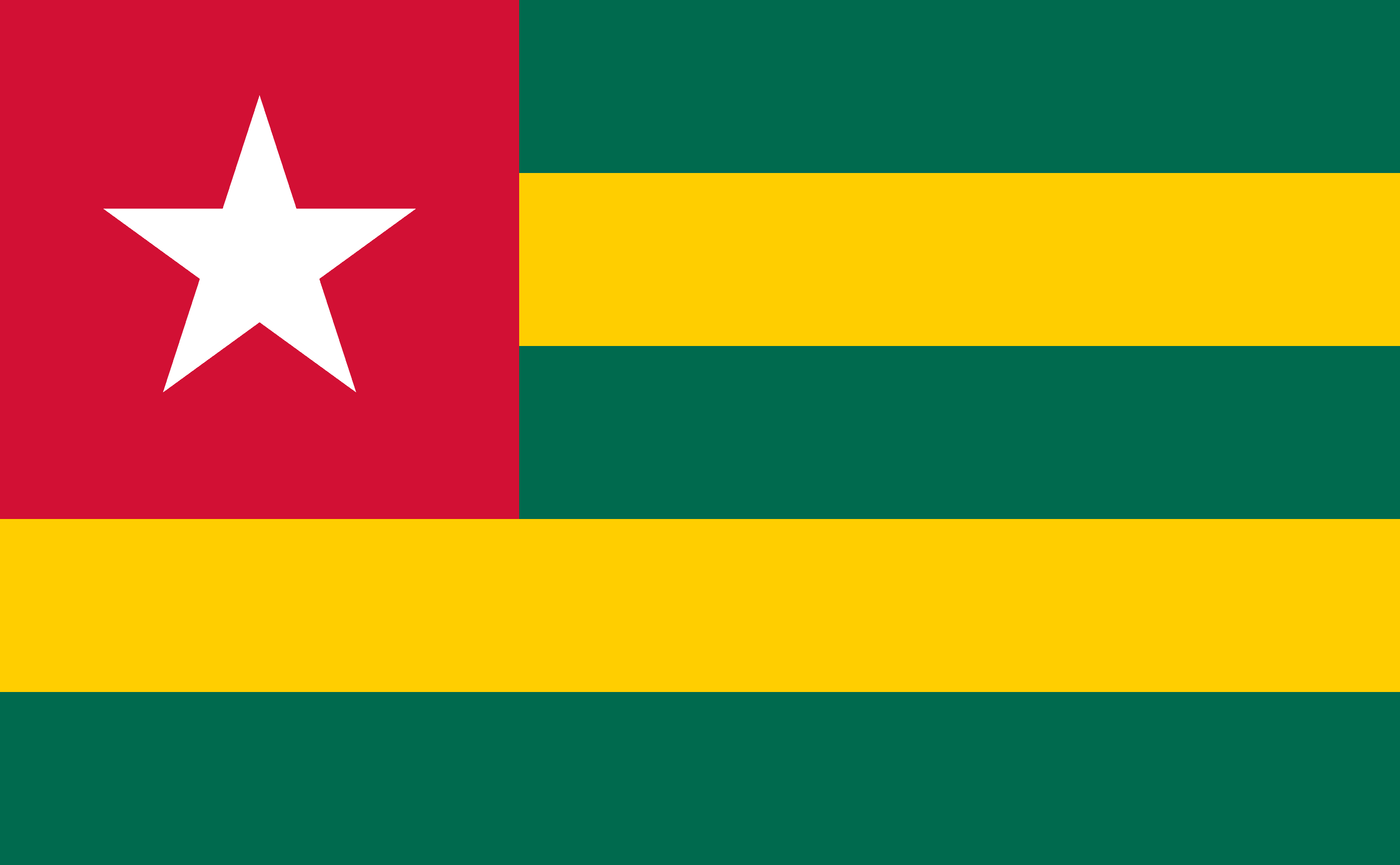 Togolese Republic Flag - Togo Drone Laws