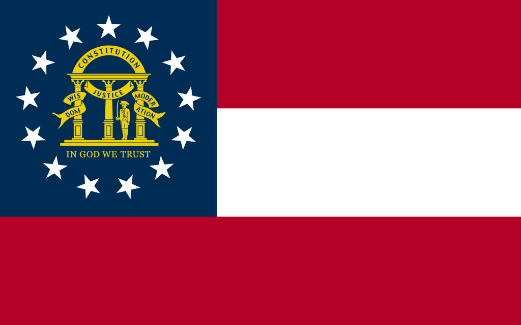 State of Georgia Flag - Georgia Drone Laws