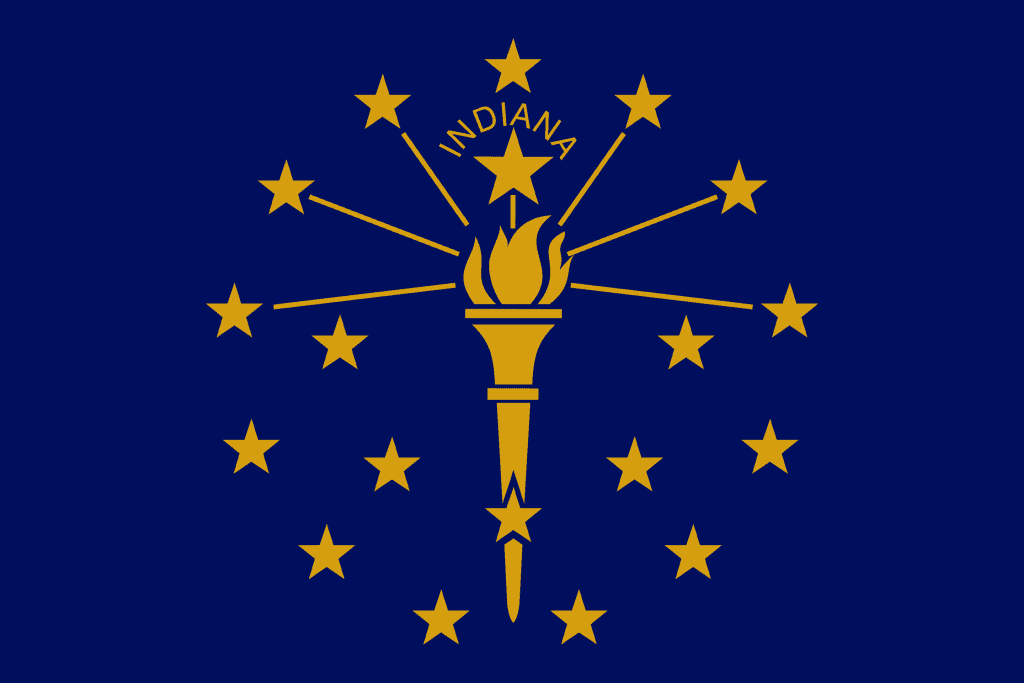 State of Indiana Flag - Indiana Drone Laws