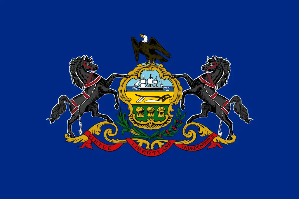 State of Pennsylvania Flag - Pennsylvania Drone Laws