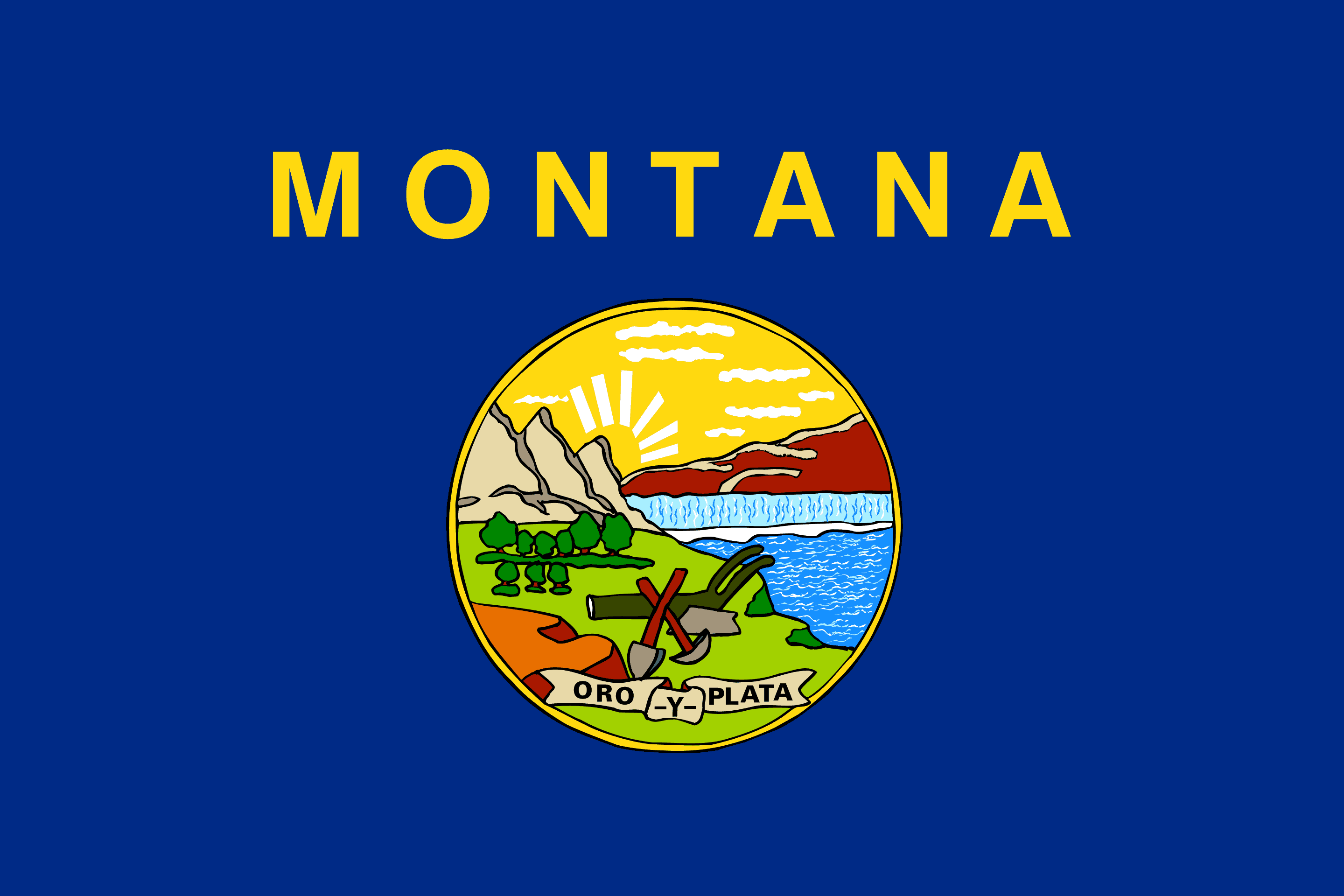 Montana Flag - State of Montana Drone Laws