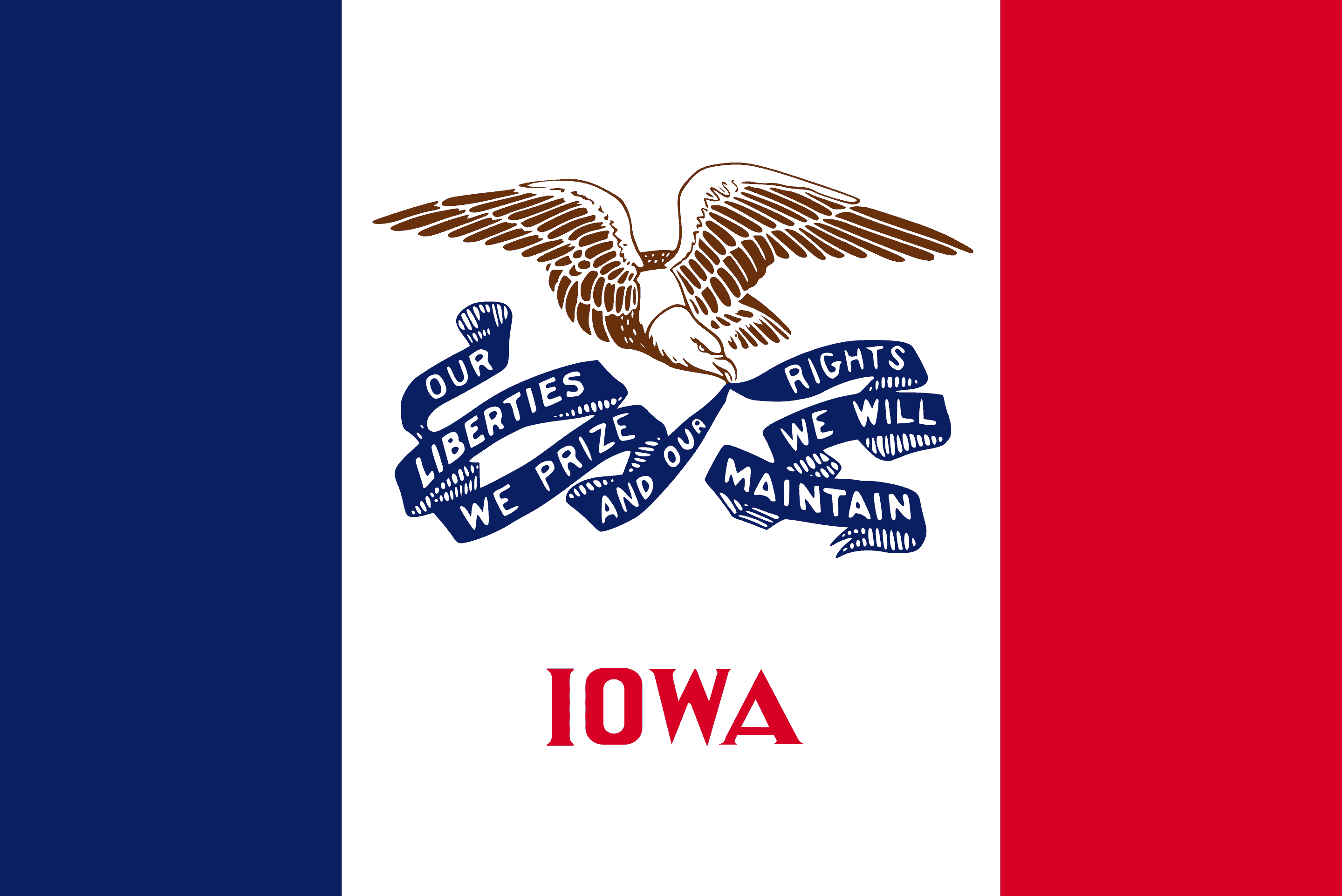 Iowa Flag - State of Iowa Drone Laws