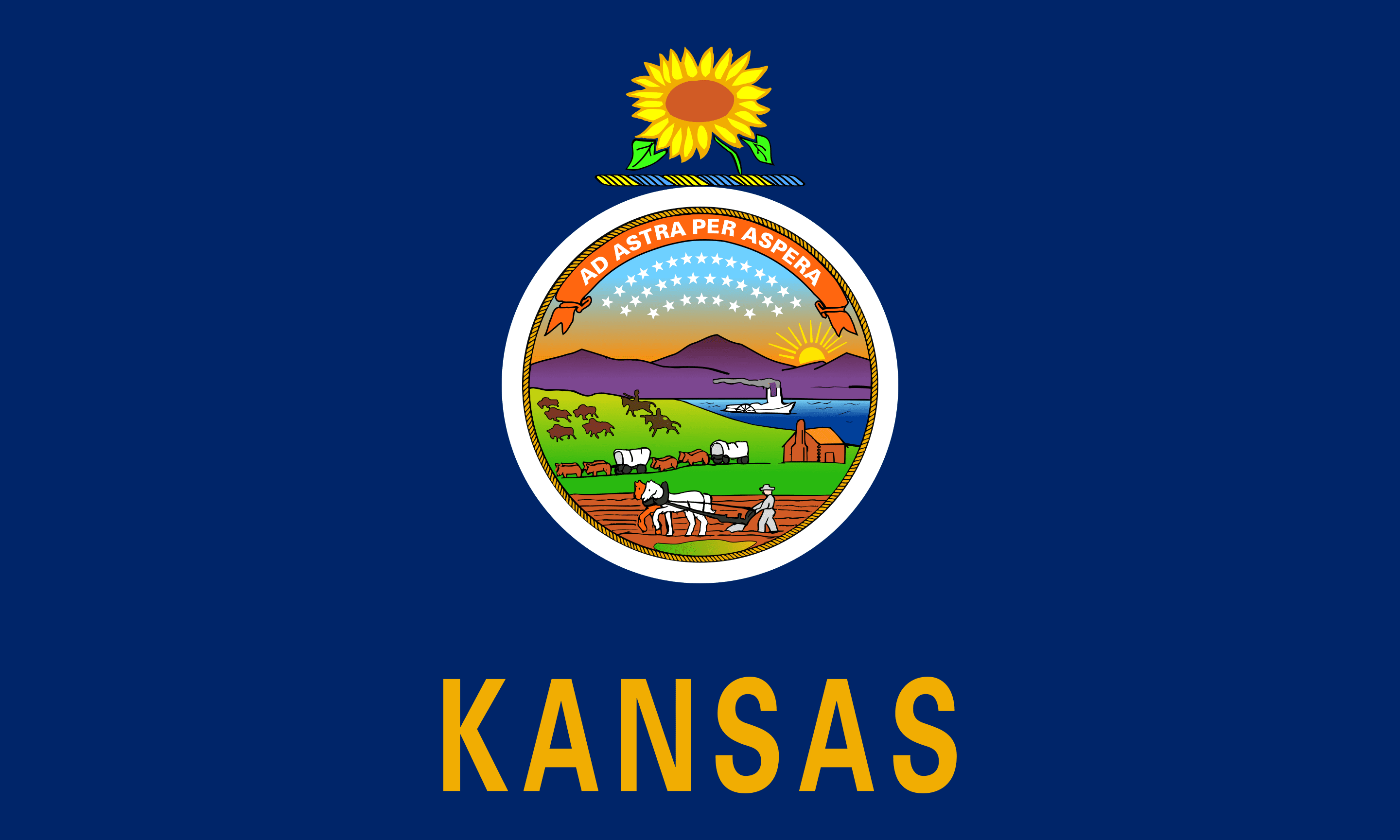 Kansas Flag - State of Kansas Drone Laws