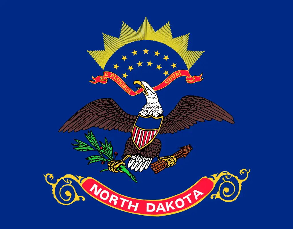 North Dakota Flag - State of North Dakota Drone Laws