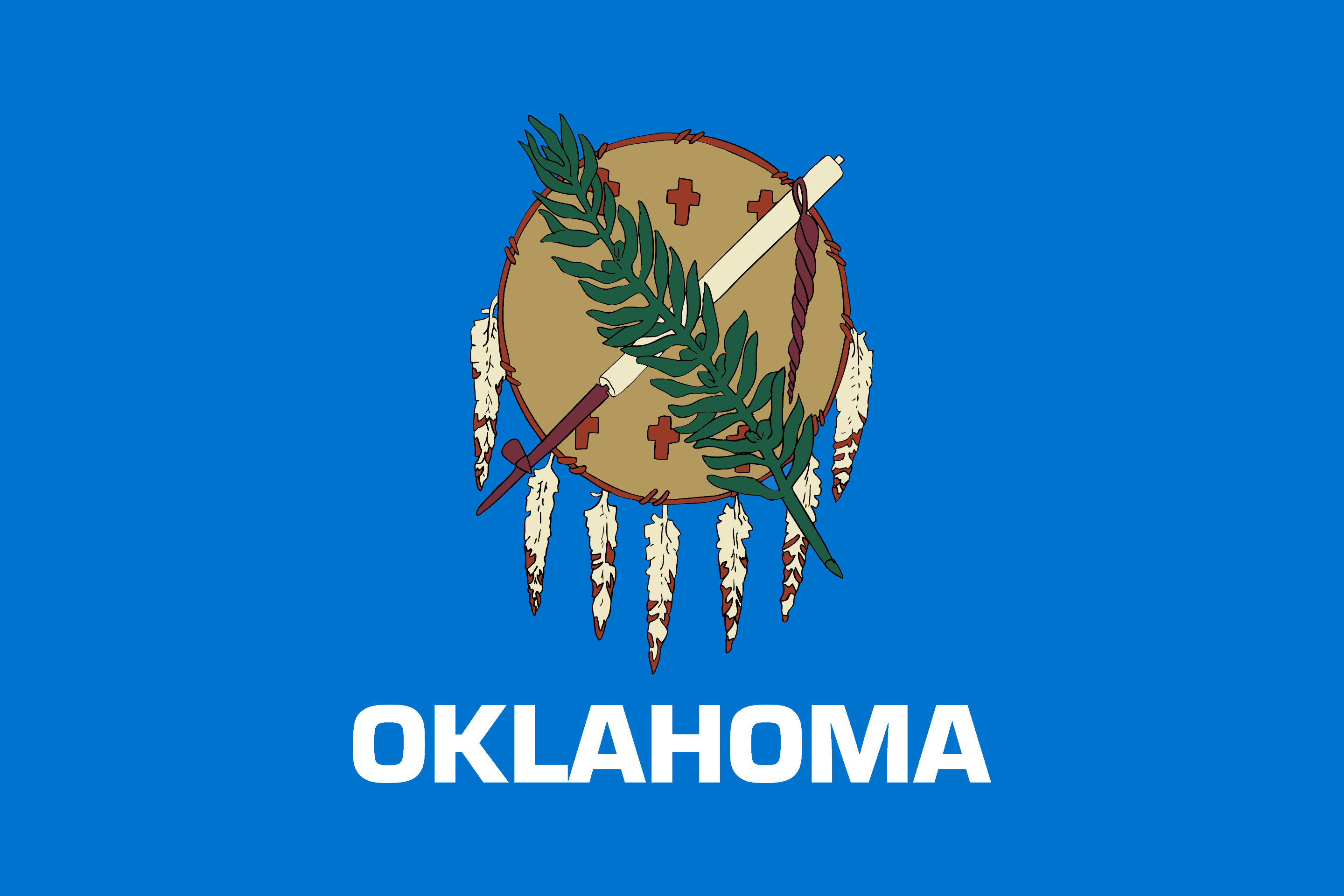 Oklahoma Flag - State of Oklahoma Drone Laws