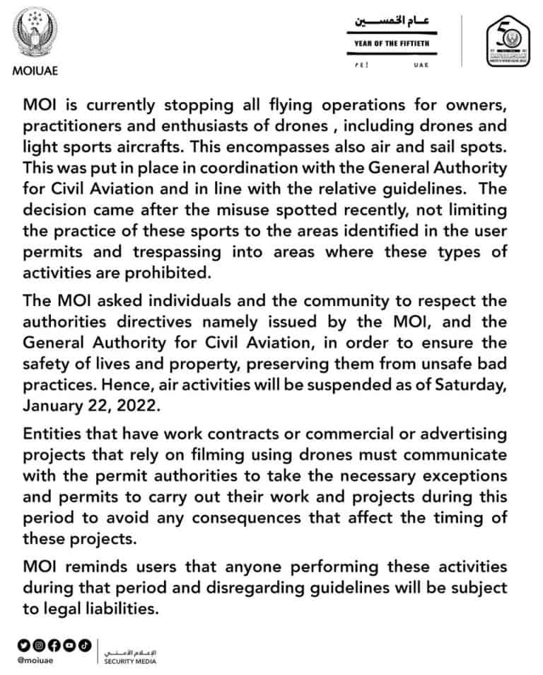 Drone Laws in the UAE [Updated January 10, 2024]