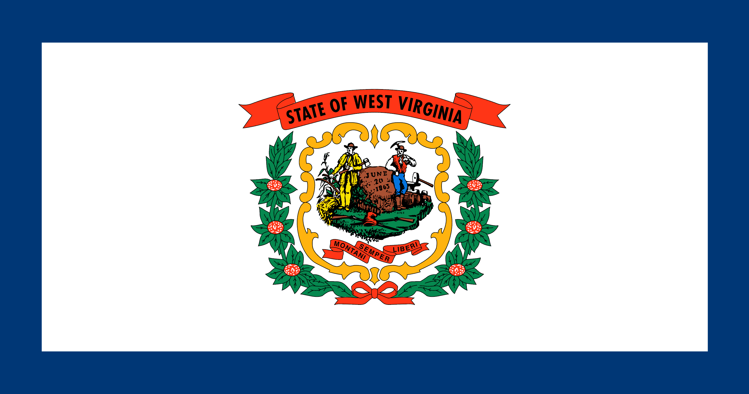 West Virginia Flag - State of West Virginia Drone Laws